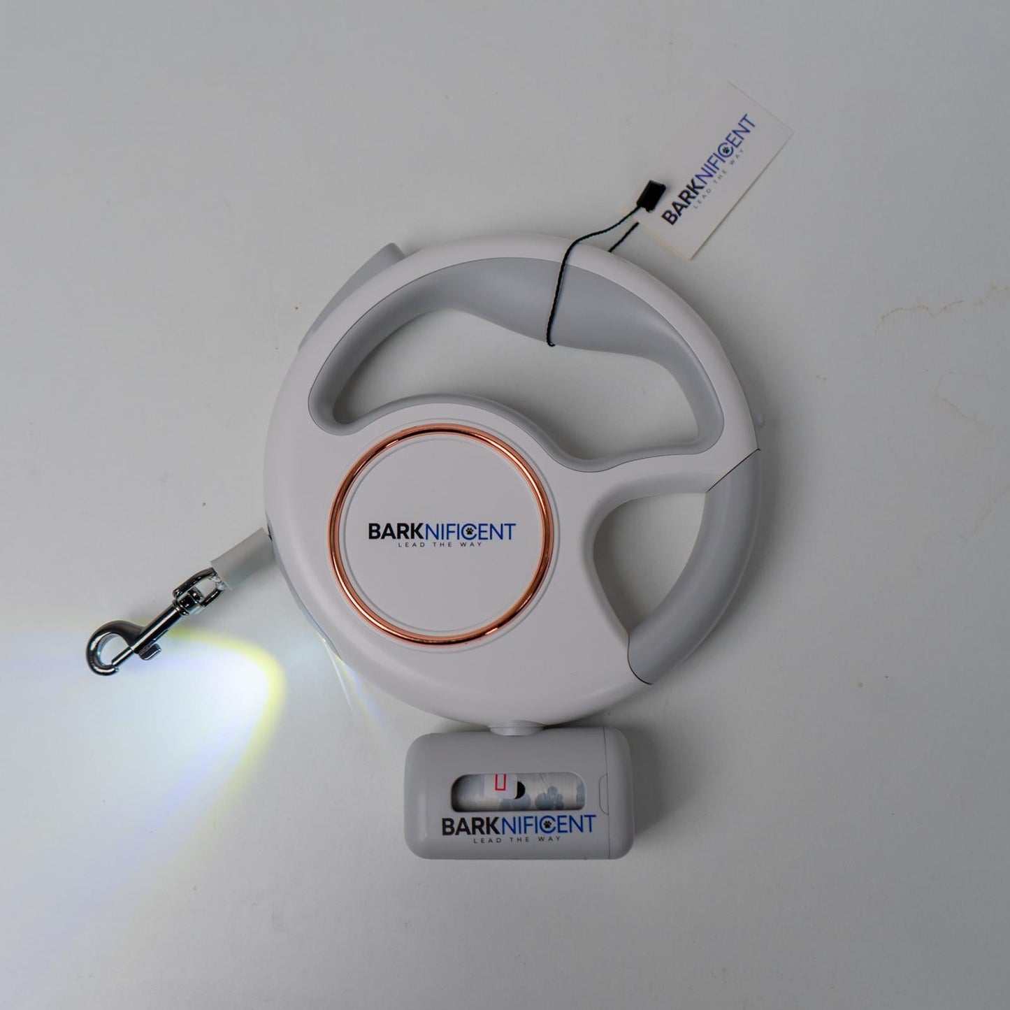 Multifunctional dog leash with LED