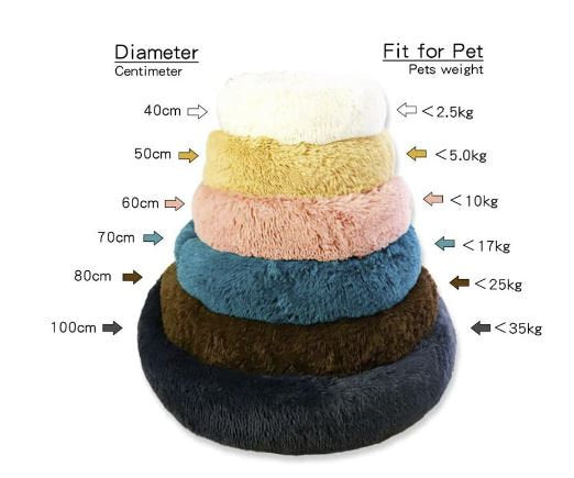 Anti-Stress Orthopedic Donut Bed for Pets